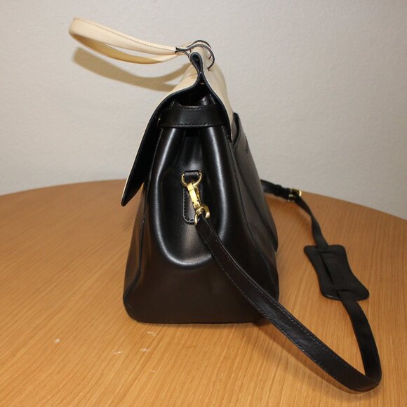 JEMMA EMMA TRAVELER 39 WORK BUSINESS LAPTOP WEEKENDER TRAVEL BAG BLACK VANILLA - Picture 6 of 8